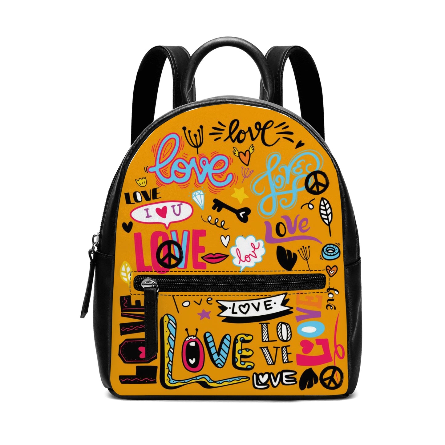 Cute PU Backpack Yellow