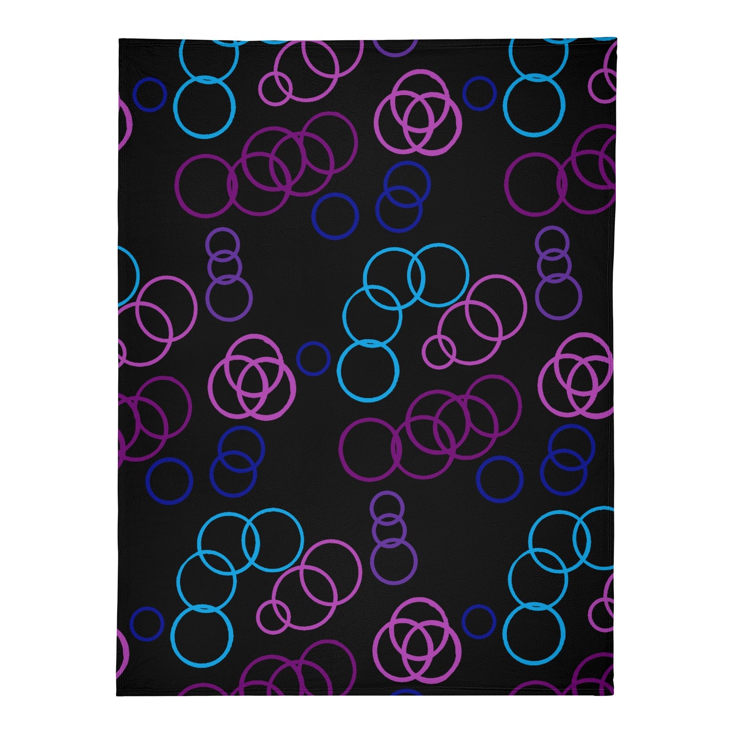 Purple Bubbles Premium Blanket